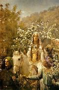 John Maler Collier Queen Guinevre's Maying oil painting reproduction
